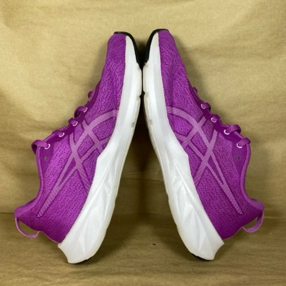 Asics Jolt 4 Running Shoes Mens 7 Purple Solid Mesh Lace Up Lightweight Sneakers
